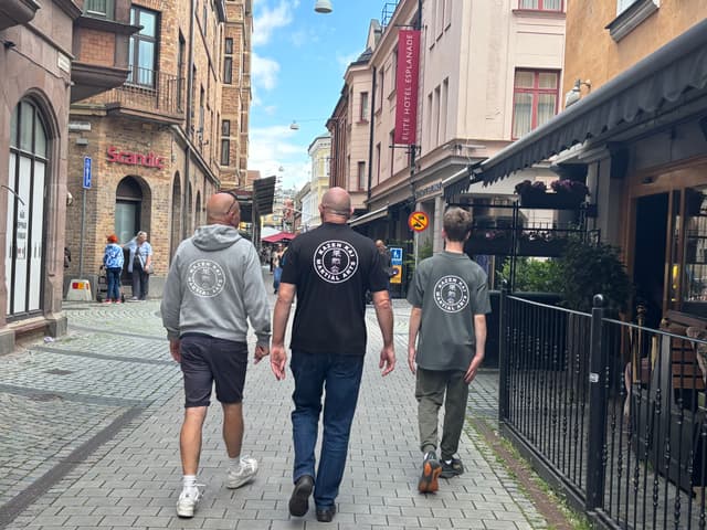 Students practicing movement exercises